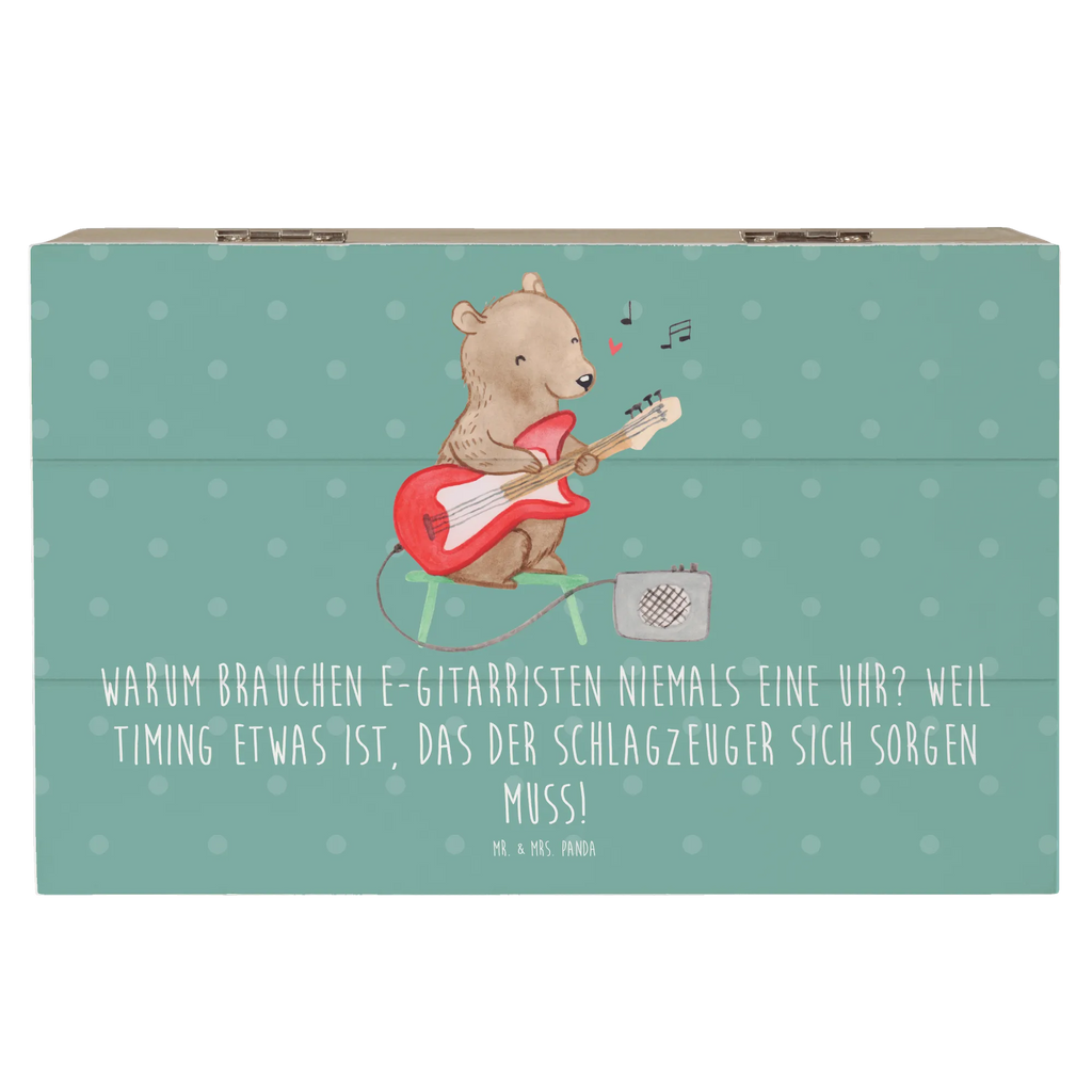 Holzkiste E-Gitarre Timing Holzkiste, Geschenkbox, Schatulle, Erinnerungsbox, Erinnerungskiste, Dekokiste, Aufbewahrungsbox, XXL, Schatzkiste, Truhe, Geschenkdose, Kiste, Instrumente, Geschenke Musiker, Musikliebhaber