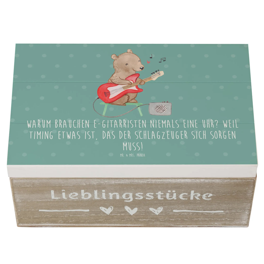 Holzkiste E-Gitarre Timing Holzkiste, Geschenkbox, Schatulle, Erinnerungsbox, Erinnerungskiste, Dekokiste, Aufbewahrungsbox, XXL, Schatzkiste, Truhe, Geschenkdose, Kiste, Instrumente, Geschenke Musiker, Musikliebhaber