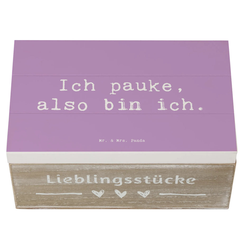 Holzkiste Spruch Pauken Motivation Geschenkdose, Kiste, Truhe, Holzkiste, Aufbewahrungsbox, Dekokiste, Schatulle, Erinnerungskiste, Geschenkbox, Schatzkiste, Erinnerungsbox, XXL, Instrumente, Geschenke Musiker, Musikliebhaber