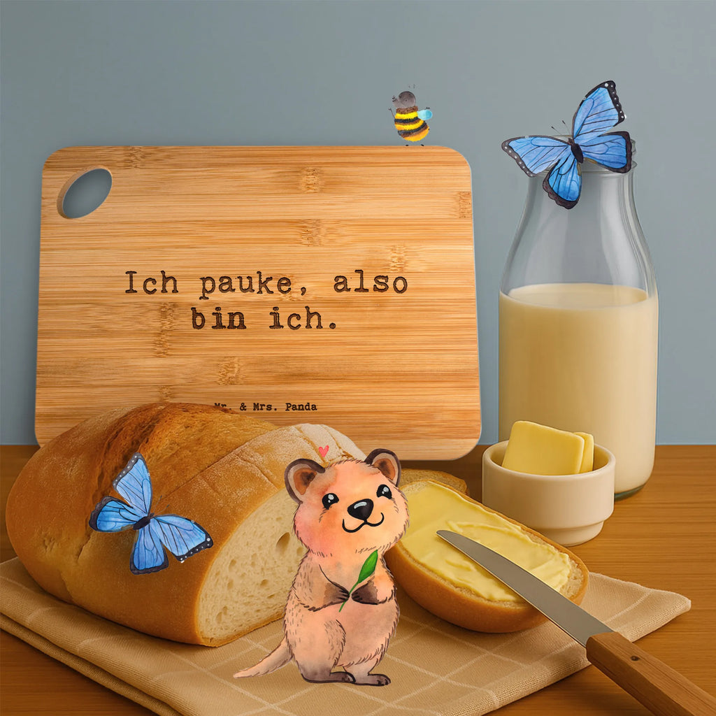 Bamboo chopping board Saying Ich pauke, also bin ich. board, robust, nature, kitchen board, bamboo, slices, solid, kitchen, dulcimer, breakfast, cutting block, breakfast board, wood, carving board, cutting board, engraving, Instruments, gifts for musicians, music enthusiasts