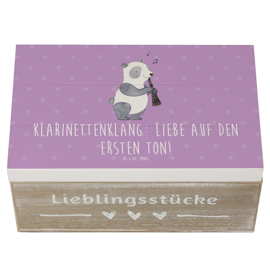 Holzkiste Klarinette Liebe Schatzkiste, Erinnerungsbox, Geschenkbox, Truhe, Holzkiste, Kiste, Erinnerungskiste, Aufbewahrungsbox, XXL, Schatulle, Geschenkdose, Dekokiste, Instrumente, Geschenke Musiker, Musikliebhaber