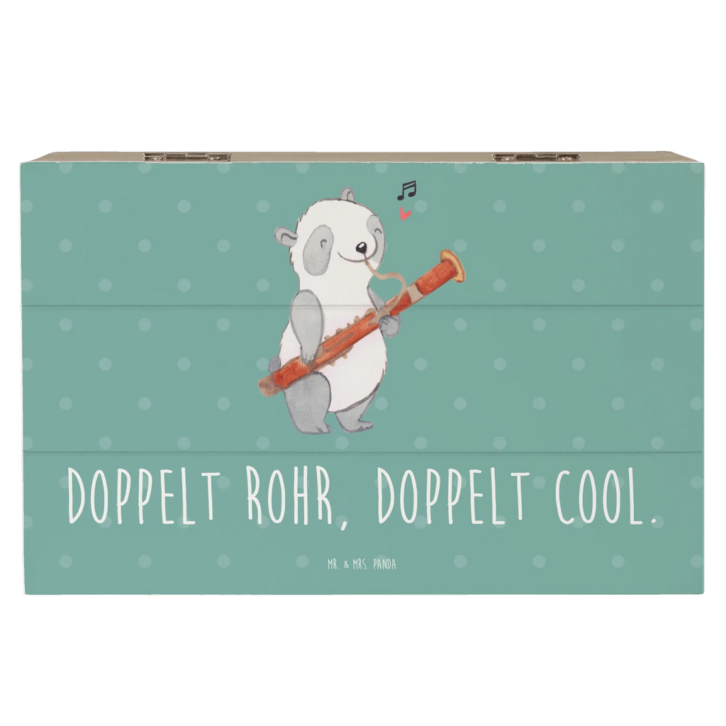 Holzkiste Fagott Doppelt Cool XXL, Schatulle, Truhe, Aufbewahrungsbox, Erinnerungskiste, Schatzkiste, Kiste, Geschenkdose, Erinnerungsbox, Dekokiste, Holzkiste, Geschenkbox, Instrumente, Geschenke Musiker, Musikliebhaber