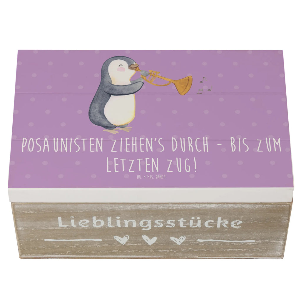Wooden chest Posaunisten ziehen's durch - bis zum letzten Zug! Geschenkbox, Truhe, Erinnerungskiste, Schatzkiste, Dekokiste, Geschenkdose, XXL, Holzkiste, Erinnerungsbox, Kiste, Schatulle, Aufbewahrungsbox, Instrumente, Geschenke Musiker, Musikliebhaber