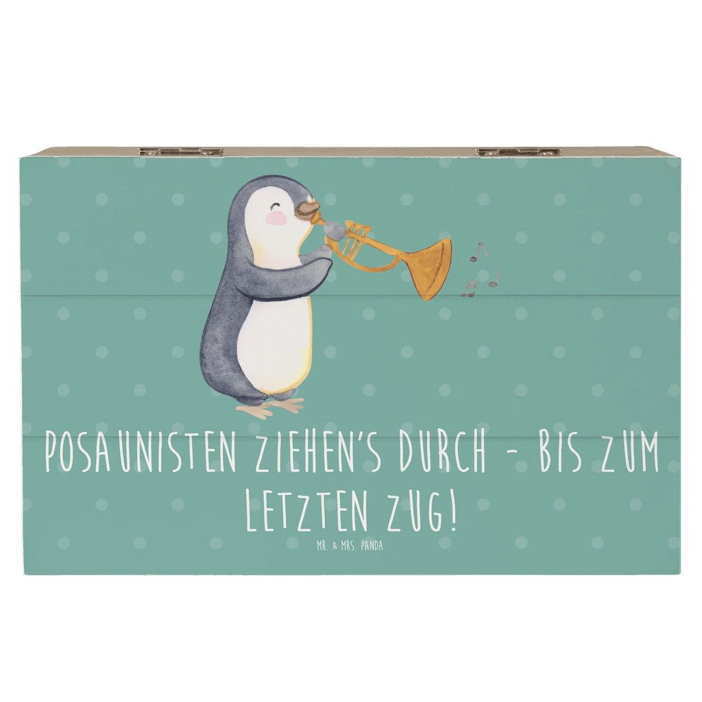Wooden chest Posaunisten ziehen's durch - bis zum letzten Zug! Geschenkbox, Truhe, Erinnerungskiste, Schatzkiste, Dekokiste, Geschenkdose, XXL, Holzkiste, Erinnerungsbox, Kiste, Schatulle, Aufbewahrungsbox, Instrumente, Geschenke Musiker, Musikliebhaber