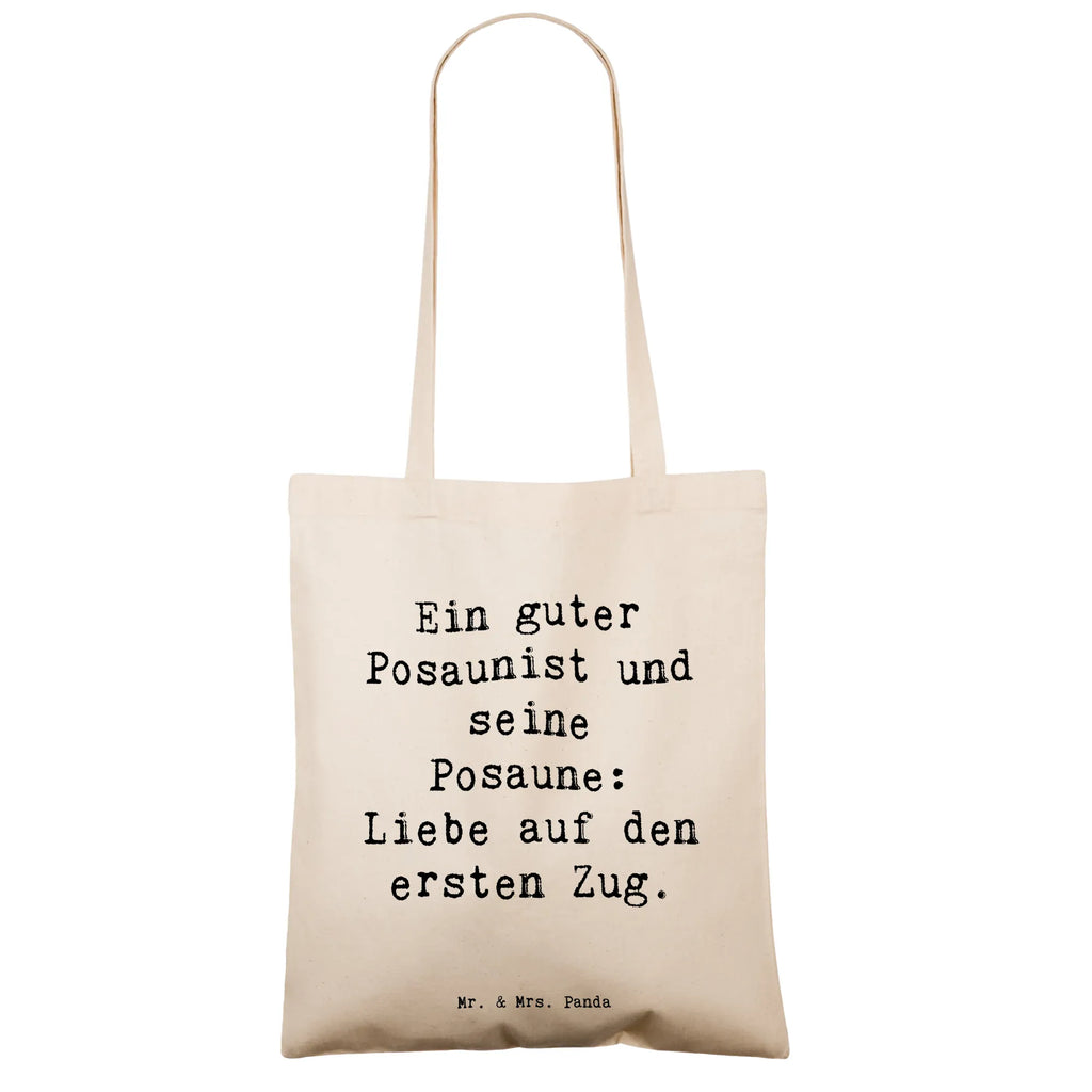 Tragetasche Spruch Posaune Liebe Stofftasche, Schultertasche, Umhängetasche, Tragetasche, Einkaufstasche, Strandtasche, Badetasche, Tasche, Shopper, Laptoptasche, Jutebeutel, Stoffbeutel, Jutetasche, Einkaufstüte, Beutel, Beuteltasche, Instrumente, Geschenke Musiker, Musikliebhaber