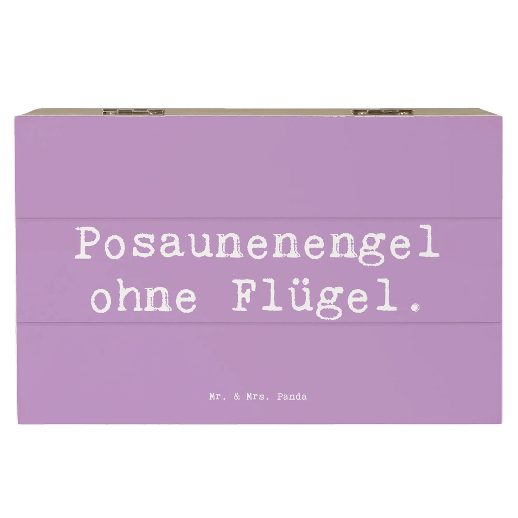 Holzkiste Spruch Engel Posaune Holzkiste, Geschenkbox, XXL, Geschenkdose, Schatulle, Erinnerungskiste, Erinnerungsbox, Truhe, Kiste, Schatzkiste, Aufbewahrungsbox, Dekokiste, Instrumente, Geschenke Musiker, Musikliebhaber