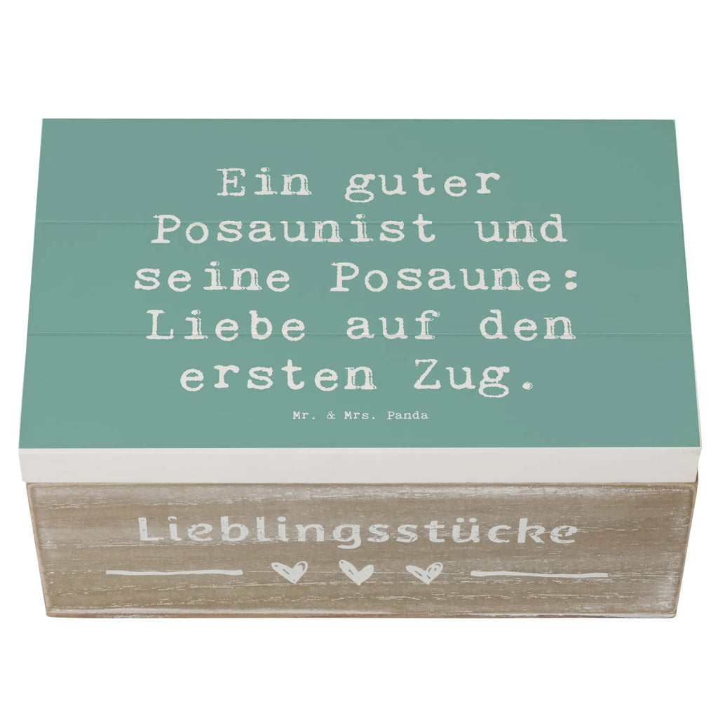 Holzkiste Spruch Posaune Liebe Dekokiste, Holzkiste, Geschenkdose, Schatulle, Geschenkbox, Erinnerungsbox, XXL, Erinnerungskiste, Truhe, Aufbewahrungsbox, Kiste, Schatzkiste, Instrumente, Geschenke Musiker, Musikliebhaber