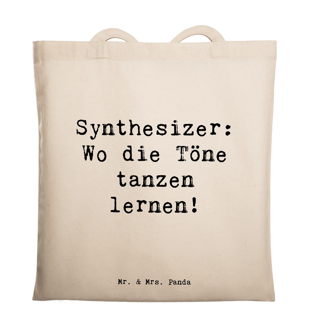 Tote bag Saying Synthesizer: Wo die Töne tanzen lernen! Stoffbeutel, Beutel, Einkaufstüte, Laptoptasche, Badetasche, Beuteltasche, Shopper, Tasche, Stofftasche, Strandtasche, Jutebeutel, Schultertasche, Umhängetasche, Einkaufstasche, Tragetasche, Jutetasche, Instrumente, Geschenke Musiker, Musikliebhaber