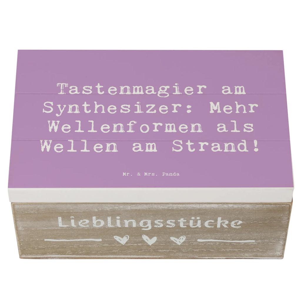 Holzkiste Spruch Synthesizer Magie Aufbewahrungsbox, Holzkiste, Dekokiste, XXL, Erinnerungsbox, Schatulle, Schatzkiste, Kiste, Geschenkbox, Geschenkdose, Erinnerungskiste, Truhe, Instrumente, Geschenke Musiker, Musikliebhaber