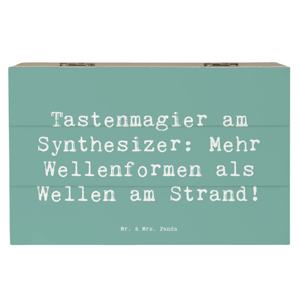 Holzkiste Spruch Synthesizer Magie Aufbewahrungsbox, Holzkiste, Dekokiste, XXL, Erinnerungsbox, Schatulle, Schatzkiste, Kiste, Geschenkbox, Geschenkdose, Erinnerungskiste, Truhe, Instrumente, Geschenke Musiker, Musikliebhaber
