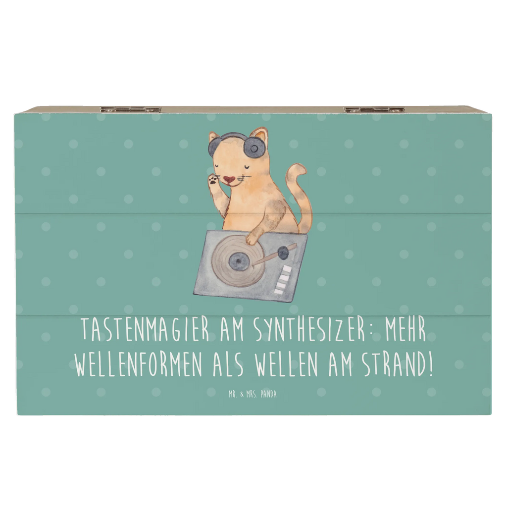 Wooden chest Tastenmagier am Synthesizer: Mehr Wellenformen als Wellen am Strand! Geschenkbox, Schatulle, Aufbewahrungsbox, Geschenkdose, Erinnerungsbox, Erinnerungskiste, Kiste, Dekokiste, Holzkiste, Truhe, XXL, Schatzkiste, Instrumente, Geschenke Musiker, Musikliebhaber