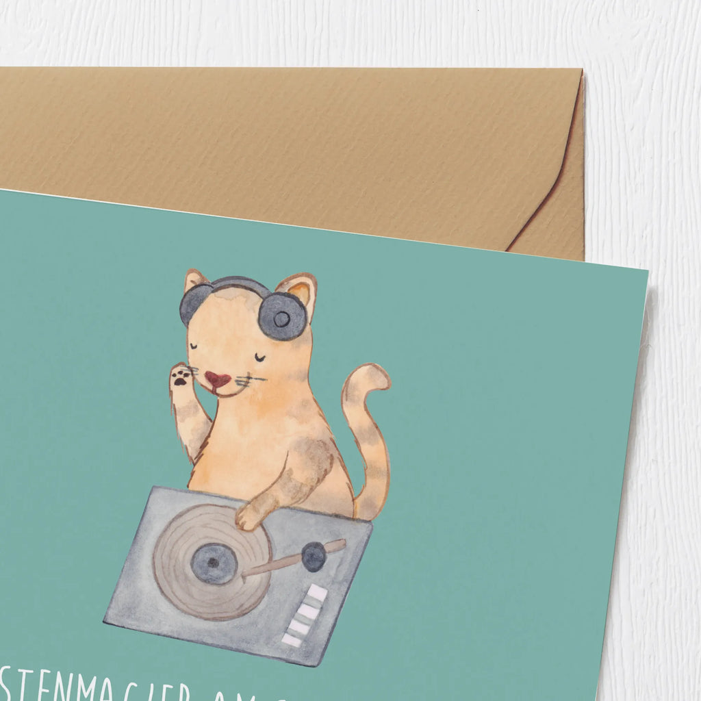 Deluxe Card Tastenmagier am Synthesizer: Mehr Wellenformen als Wellen am Strand! Einladungskarte, Grußkarte, Klappkarte, Glückwunschkarte, Karte, Hochwertige Grußkarte, Geburtstagskarte, Hochzeitskarte, Hochwertige Klappkarte, Instrumente, Geschenke Musiker, Musikliebhaber