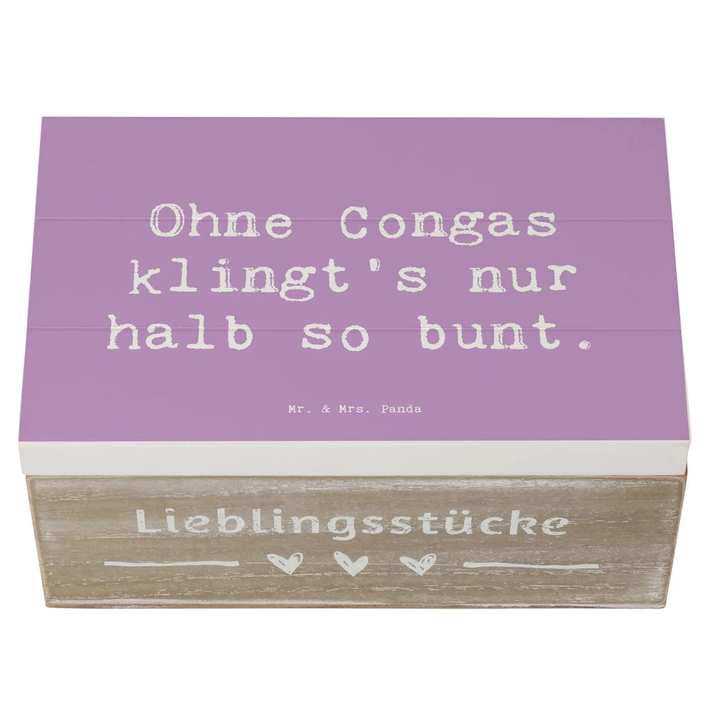 Holzkiste Spruch Bunte Congas Schatulle, Kiste, Erinnerungsbox, Holzkiste, Schatzkiste, Truhe, Geschenkdose, XXL, Dekokiste, Aufbewahrungsbox, Erinnerungskiste, Geschenkbox, Instrumente, Geschenke Musiker, Musikliebhaber