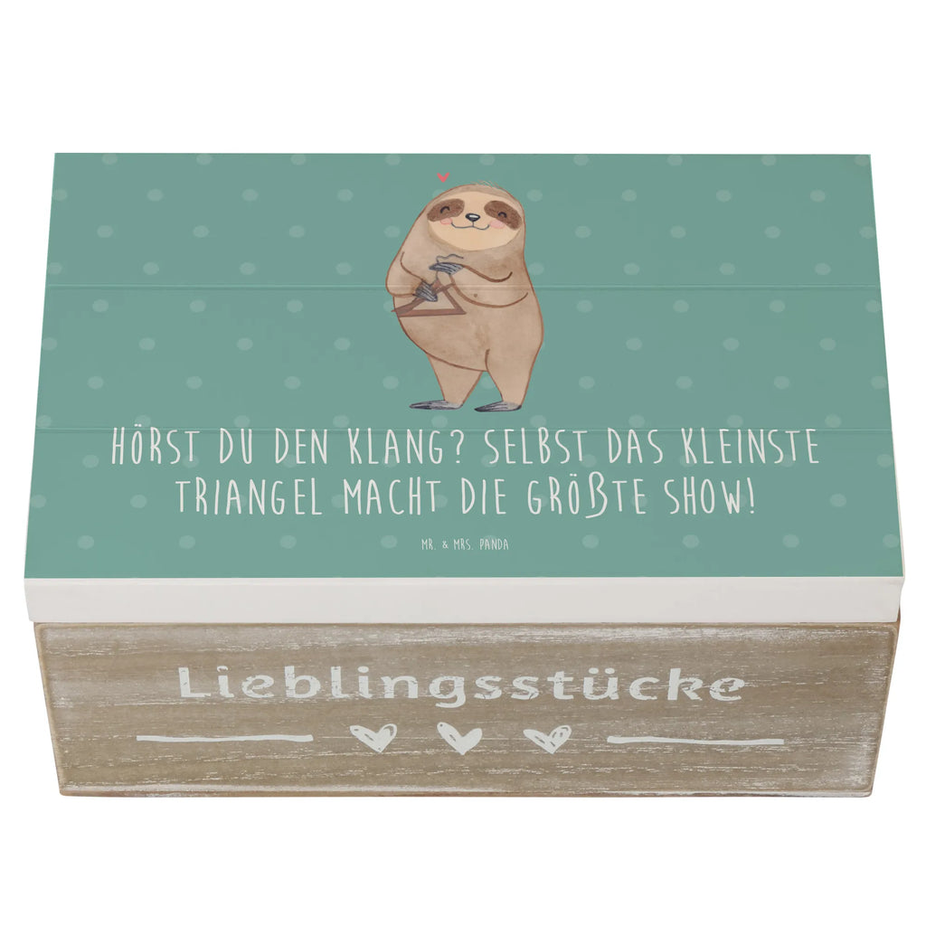 Wooden chest Hörst du den Klang? Selbst das kleinste Triangel macht die größte Show! Holzkiste, Dekokiste, Geschenkbox, Erinnerungskiste, Erinnerungsbox, Schatzkiste, Geschenkdose, Truhe, Aufbewahrungsbox, Kiste, XXL, Schatulle, Instrumente, Geschenke Musiker, Musikliebhaber