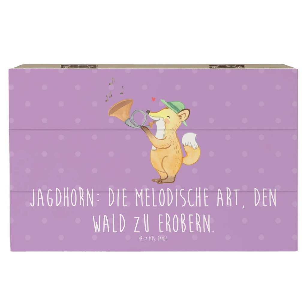 Wooden chest Jagdhorn: Die melodische Art, den Wald zu erobern. Schatzkiste, Geschenkbox, Kiste, Geschenkdose, Dekokiste, Aufbewahrungsbox, Erinnerungskiste, Erinnerungsbox, XXL, Holzkiste, Truhe, Schatulle, Instrumente, Geschenke Musiker, Musikliebhaber