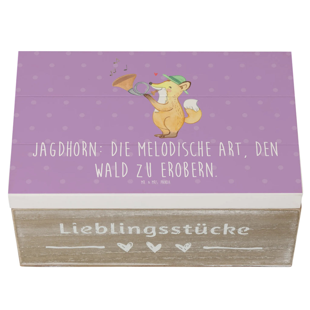 Wooden chest Jagdhorn: Die melodische Art, den Wald zu erobern. Schatzkiste, Geschenkbox, Kiste, Geschenkdose, Dekokiste, Aufbewahrungsbox, Erinnerungskiste, Erinnerungsbox, XXL, Holzkiste, Truhe, Schatulle, Instrumente, Geschenke Musiker, Musikliebhaber