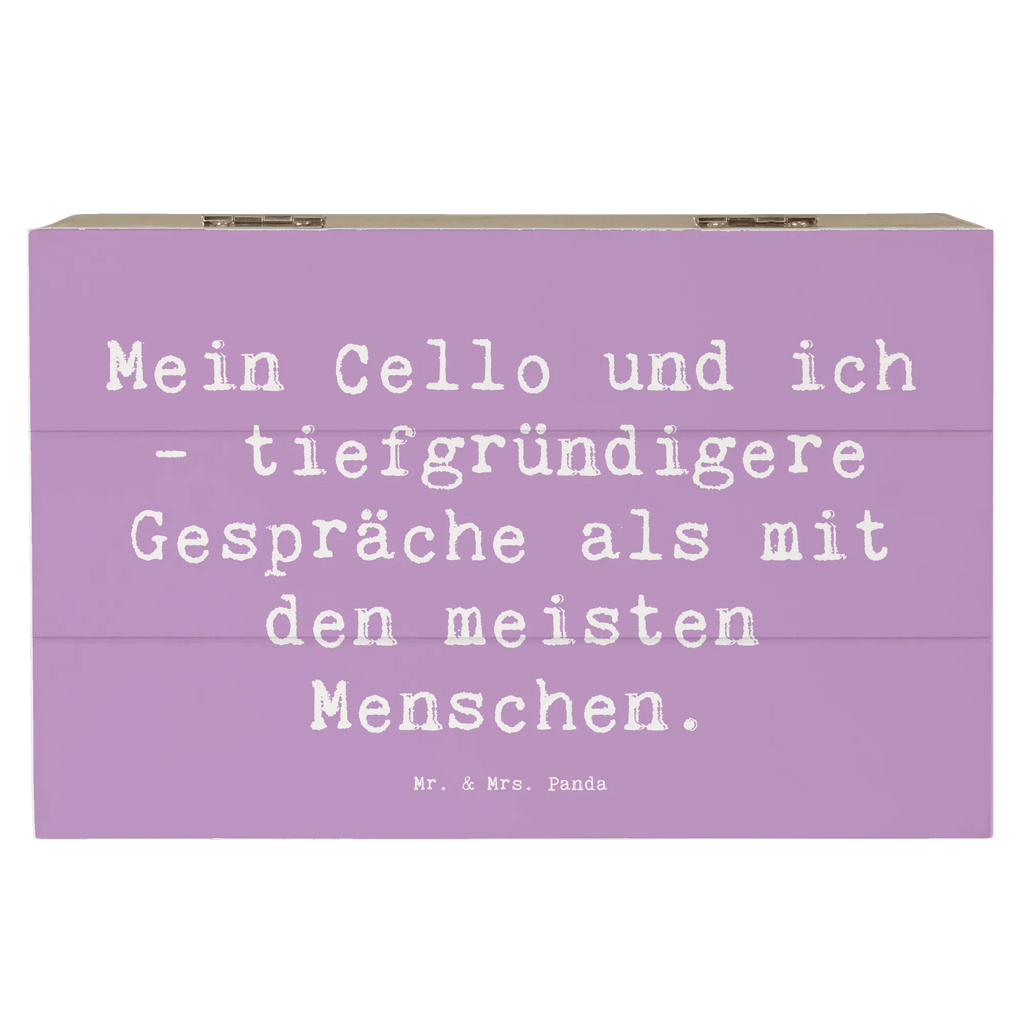 Holzkiste Spruch Violoncello Gespräche Kiste, Schatulle, Truhe, Dekokiste, Holzkiste, Erinnerungsbox, Schatzkiste, Aufbewahrungsbox, Geschenkbox, Geschenkdose, Erinnerungskiste, XXL, Instrumente, Geschenke Musiker, Musikliebhaber