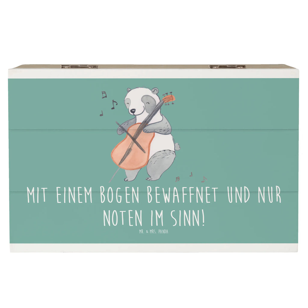 Wooden chest Mit einem Bogen bewaffnet und nur Noten im Sinn! Geschenkdose, Erinnerungsbox, Holzkiste, Aufbewahrungsbox, Kiste, Schatulle, Schatzkiste, Dekokiste, XXL, Erinnerungskiste, Geschenkbox, Truhe, Instrumente, Geschenke Musiker, Musikliebhaber