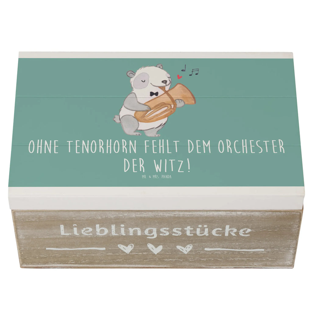 Wooden chest Ohne Tenorhorn fehlt dem Orchester der Witz! Erinnerungsbox, Kiste, Holzkiste, Schatzkiste, XXL, Erinnerungskiste, Schatulle, Geschenkbox, Truhe, Dekokiste, Aufbewahrungsbox, Geschenkdose, Instrumente, Geschenke Musiker, Musikliebhaber