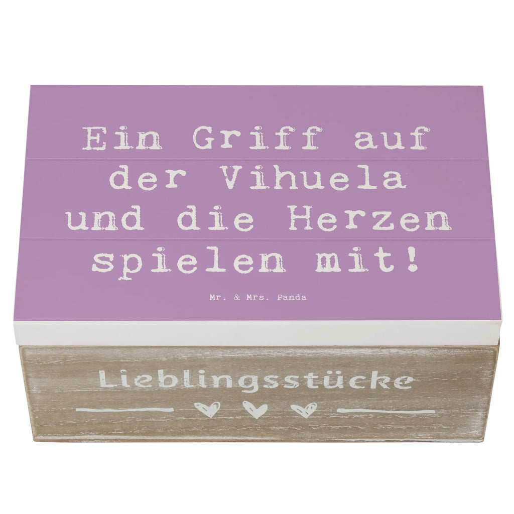 Holzkiste Spruch Vihuela Herzklang Aufbewahrungsbox, Truhe, Erinnerungskiste, Holzkiste, Geschenkbox, Dekokiste, Schatulle, XXL, Kiste, Erinnerungsbox, Geschenkdose, Schatzkiste, Instrumente, Geschenke Musiker, Musikliebhaber