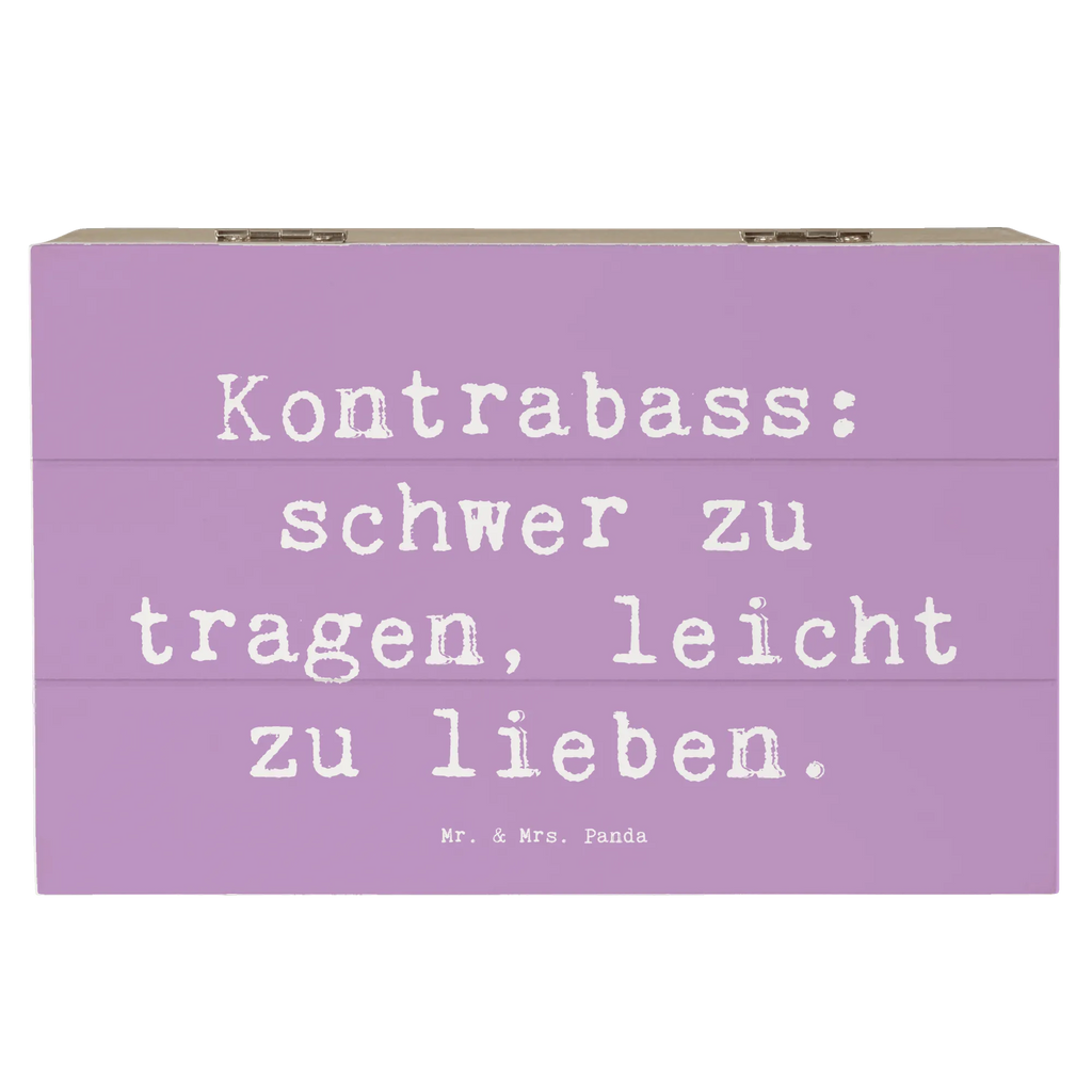 Wooden chest Saying Kontrabass: schwer zu tragen, leicht zu lieben. Geschenkbox, Schatulle, XXL, Truhe, Erinnerungskiste, Kiste, Geschenkdose, Aufbewahrungsbox, Dekokiste, Schatzkiste, Erinnerungsbox, Holzkiste, Instrumente, Geschenke Musiker, Musikliebhaber