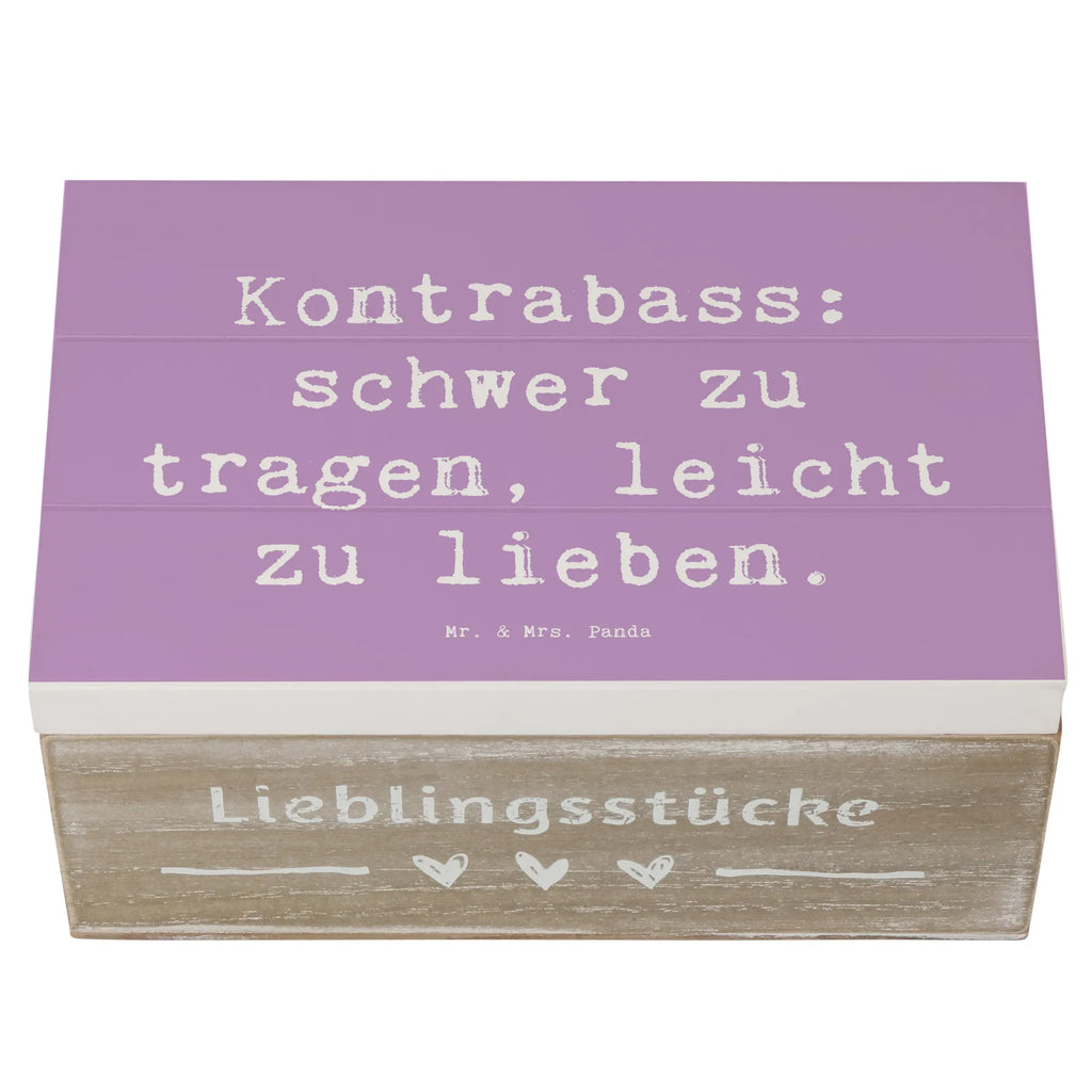 Wooden chest Saying Kontrabass: schwer zu tragen, leicht zu lieben. Geschenkbox, Schatulle, XXL, Truhe, Erinnerungskiste, Kiste, Geschenkdose, Aufbewahrungsbox, Dekokiste, Schatzkiste, Erinnerungsbox, Holzkiste, Instrumente, Geschenke Musiker, Musikliebhaber