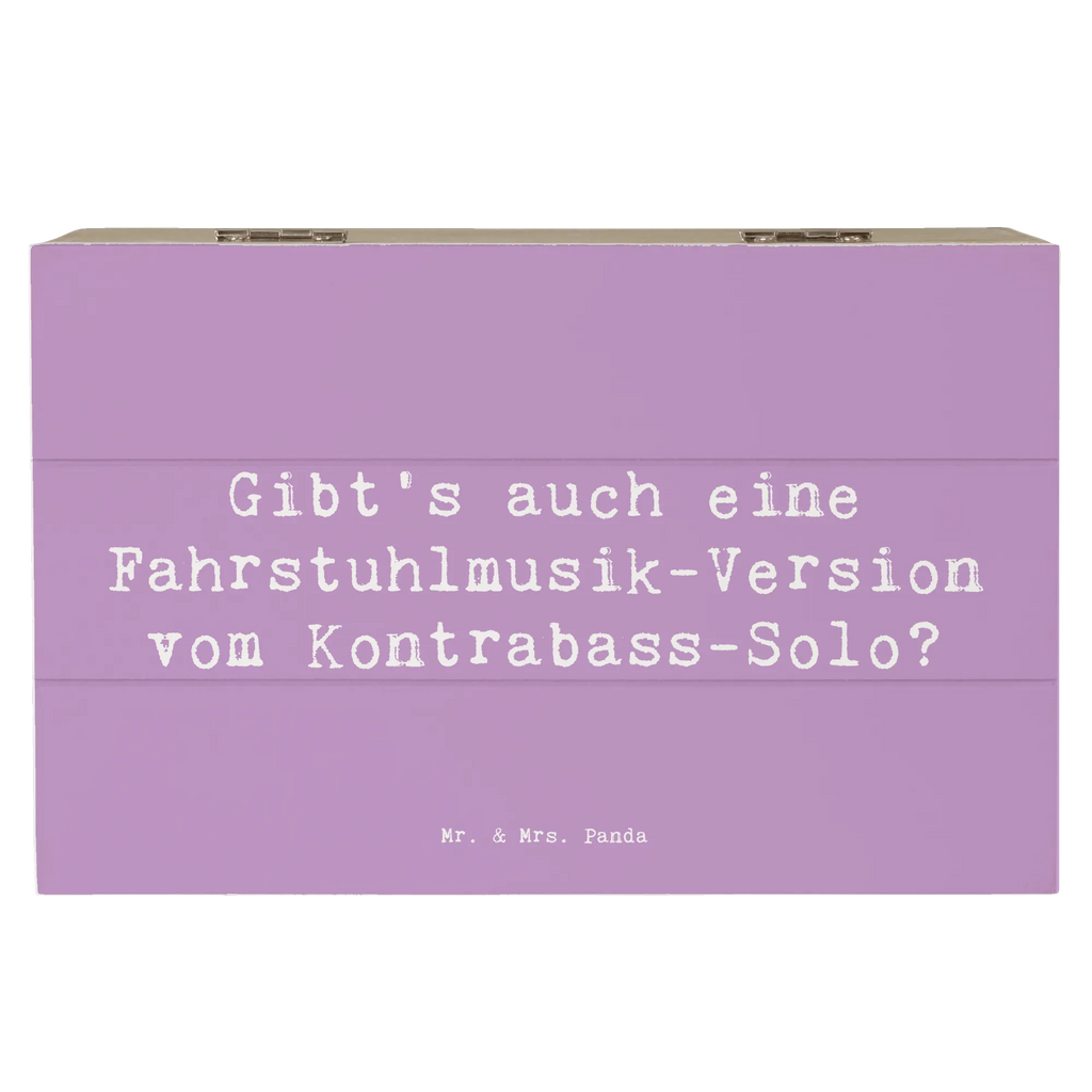 Holzkiste Spruch Kontrabass Solo Schatzkiste, Erinnerungskiste, Aufbewahrungsbox, Erinnerungsbox, XXL, Holzkiste, Kiste, Dekokiste, Geschenkbox, Truhe, Schatulle, Geschenkdose, Instrumente, Geschenke Musiker, Musikliebhaber