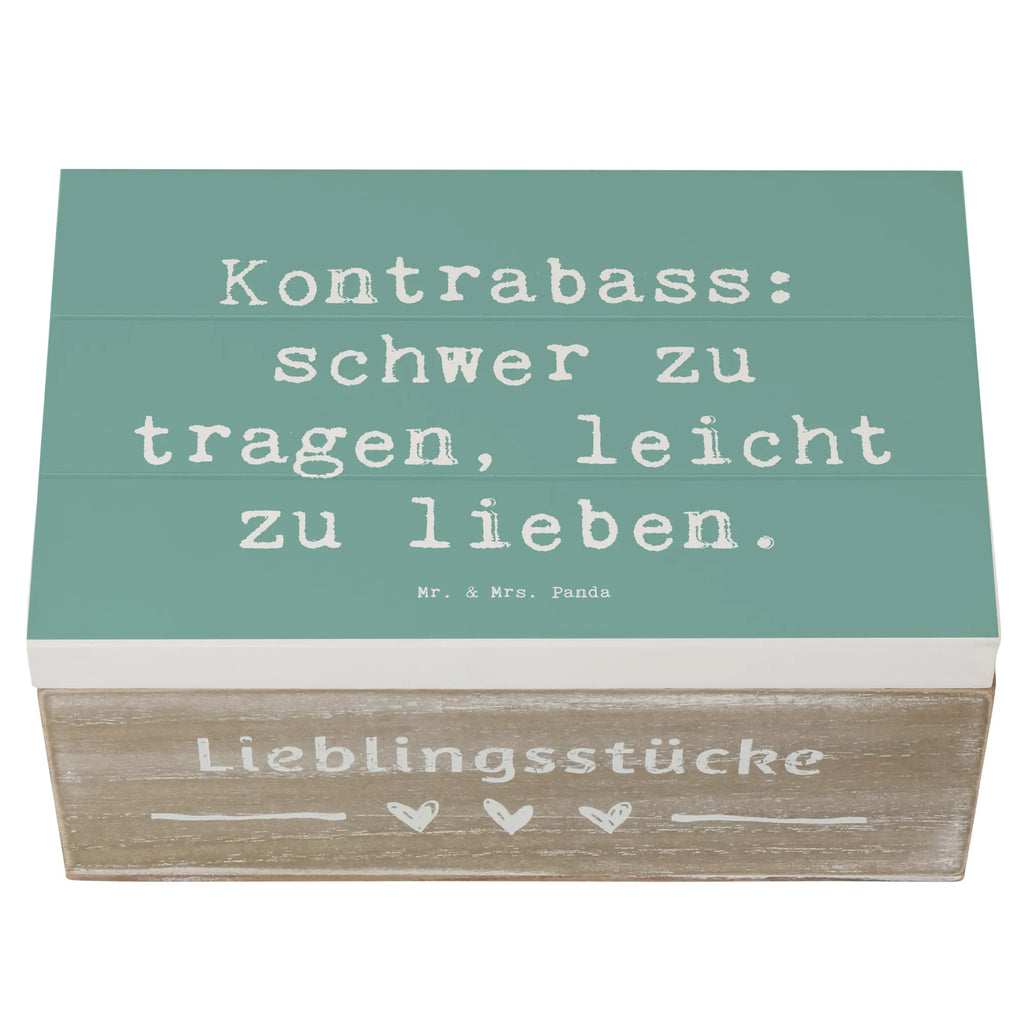 Wooden chest Saying Kontrabass: schwer zu tragen, leicht zu lieben. Geschenkbox, Schatulle, XXL, Truhe, Erinnerungskiste, Kiste, Geschenkdose, Aufbewahrungsbox, Dekokiste, Schatzkiste, Erinnerungsbox, Holzkiste, Instrumente, Geschenke Musiker, Musikliebhaber