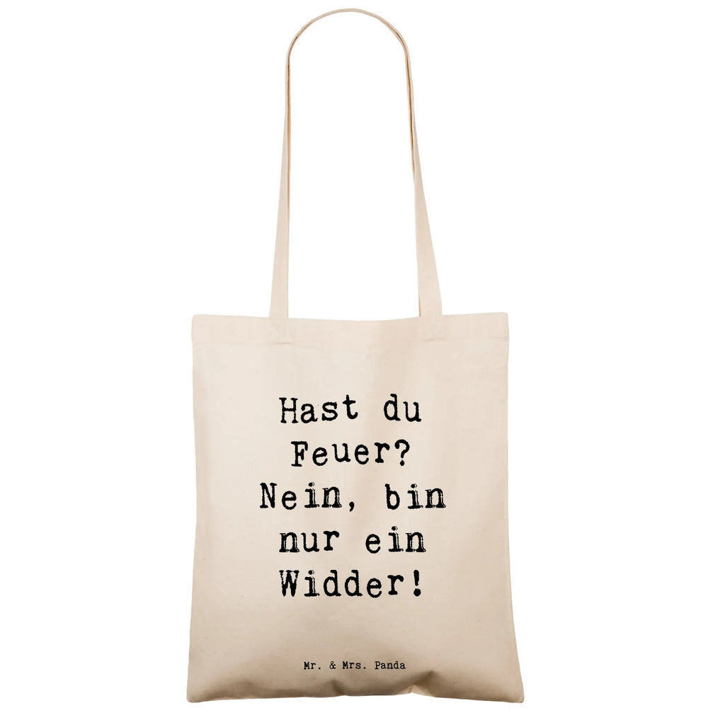 Tote bag Saying Hast du Feuer? Nein, bin nur ein Widder! Beuteltasche, Beutel, Einkaufstasche, Jutebeutel, Stoffbeutel, Tasche, Shopper, Umhängetasche, Strandtasche, Schultertasche, Stofftasche, Tragetasche, Badetasche, Jutetasche, Einkaufstüte, Laptoptasche, Tierkreiszeichen, Sternzeichen, Horoskop, Astrologie, Aszendent