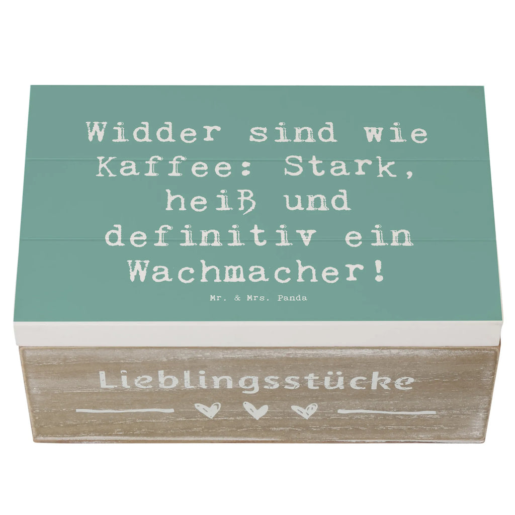 Wooden chest Saying Widder sind wie Kaffee: Stark, heiß und definitiv ein Wachmacher! Kiste, Schatulle, Geschenkdose, Geschenkbox, Dekokiste, Schatzkiste, Aufbewahrungsbox, XXL, Erinnerungskiste, Holzkiste, Erinnerungsbox, Truhe, Tierkreiszeichen, Sternzeichen, Horoskop, Astrologie, Aszendent