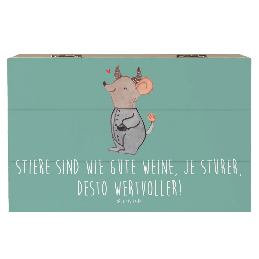 Holzkiste Sturer Stier Schatzkiste, XXL, Dekokiste, Geschenkdose, Erinnerungskiste, Geschenkbox, Holzkiste, Aufbewahrungsbox, Schatulle, Erinnerungsbox, Kiste, Truhe, Tierkreiszeichen, Sternzeichen, Horoskop, Astrologie, Aszendent