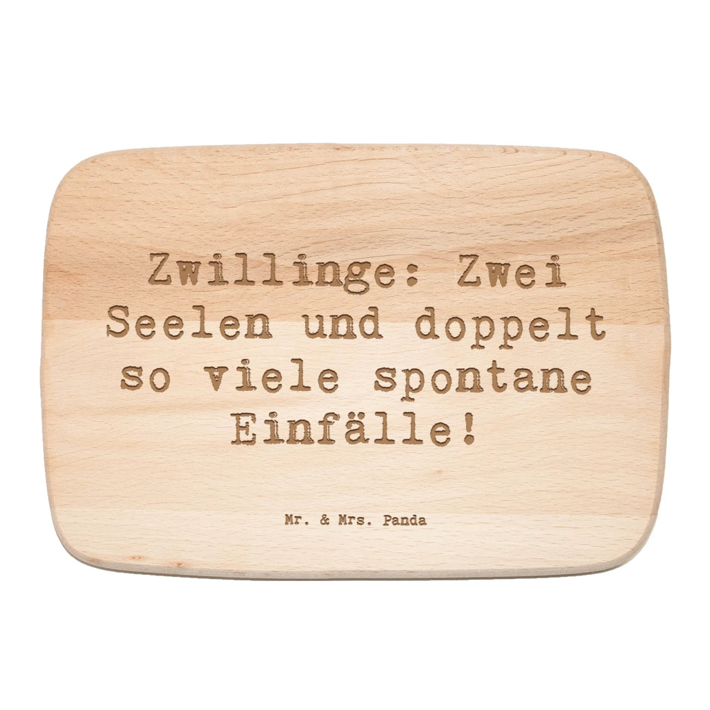 Serving board Saying Zwillinge: Zwei Seelen und doppelt so viele spontane Einfälle! cutting board, breakfast board, Board, constellations, birthdays, astrology, zodiac, date of birth, month of birth
