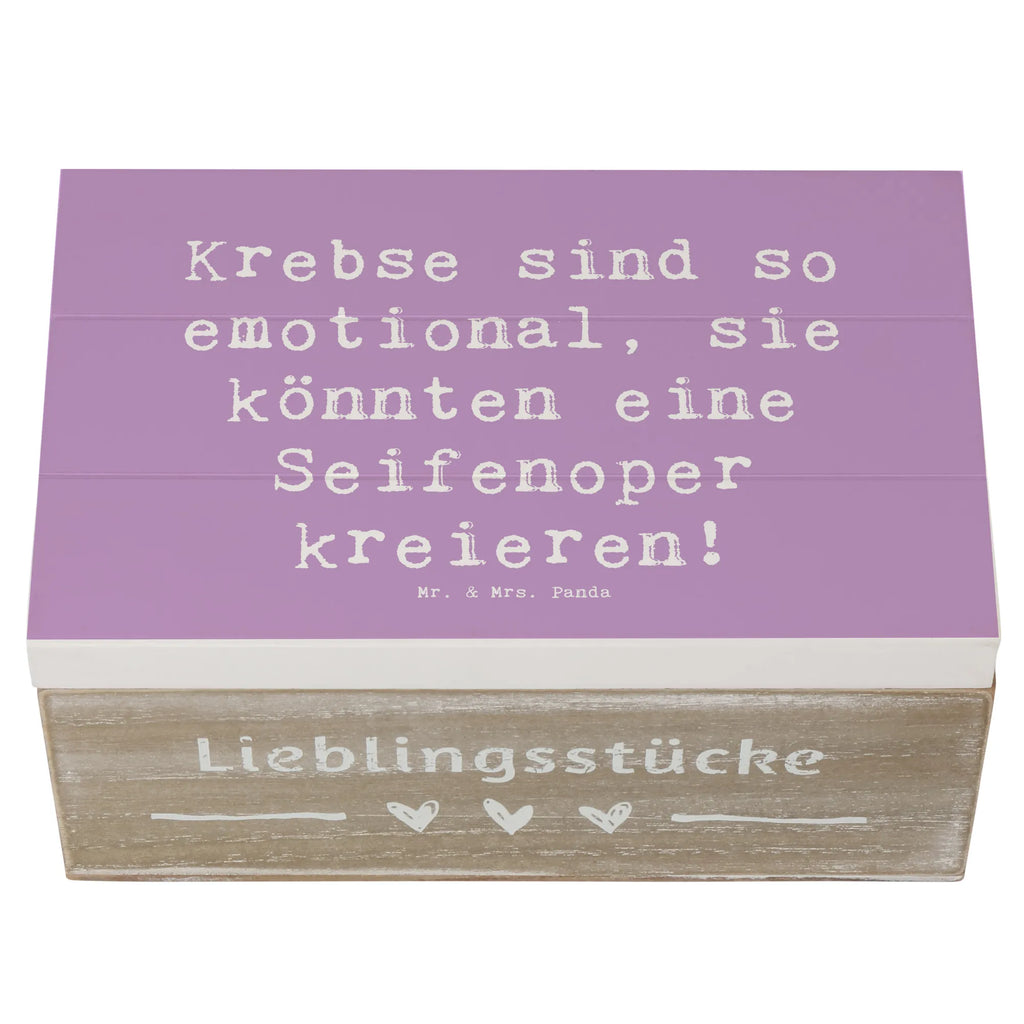 Holzkiste Spruch Emotionaler Krebs XXL, Aufbewahrungsbox, Truhe, Erinnerungskiste, Schatulle, Geschenkbox, Dekokiste, Schatzkiste, Holzkiste, Erinnerungsbox, Kiste, Geschenkdose, Tierkreiszeichen, Sternzeichen, Horoskop, Astrologie, Aszendent