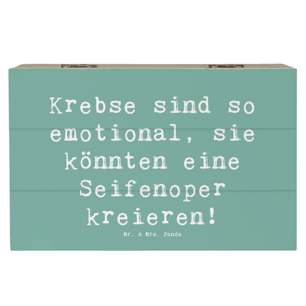 Holzkiste Spruch Emotionaler Krebs XXL, Aufbewahrungsbox, Truhe, Erinnerungskiste, Schatulle, Geschenkbox, Dekokiste, Schatzkiste, Holzkiste, Erinnerungsbox, Kiste, Geschenkdose, Tierkreiszeichen, Sternzeichen, Horoskop, Astrologie, Aszendent