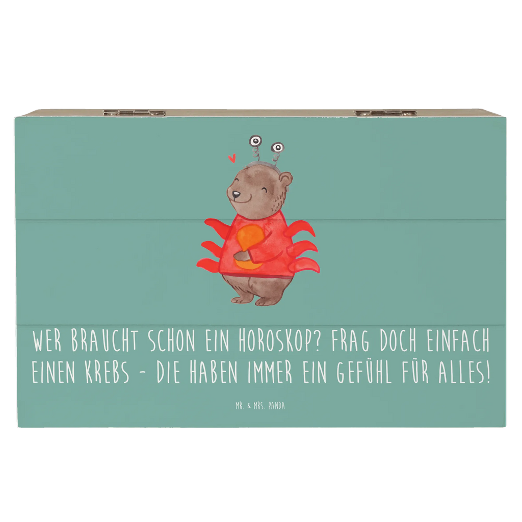 Holzkiste Krebs Gefühl XXL, Dekokiste, Holzkiste, Erinnerungsbox, Schatzkiste, Kiste, Truhe, Aufbewahrungsbox, Geschenkdose, Schatulle, Geschenkbox, Erinnerungskiste, Tierkreiszeichen, Sternzeichen, Horoskop, Astrologie, Aszendent