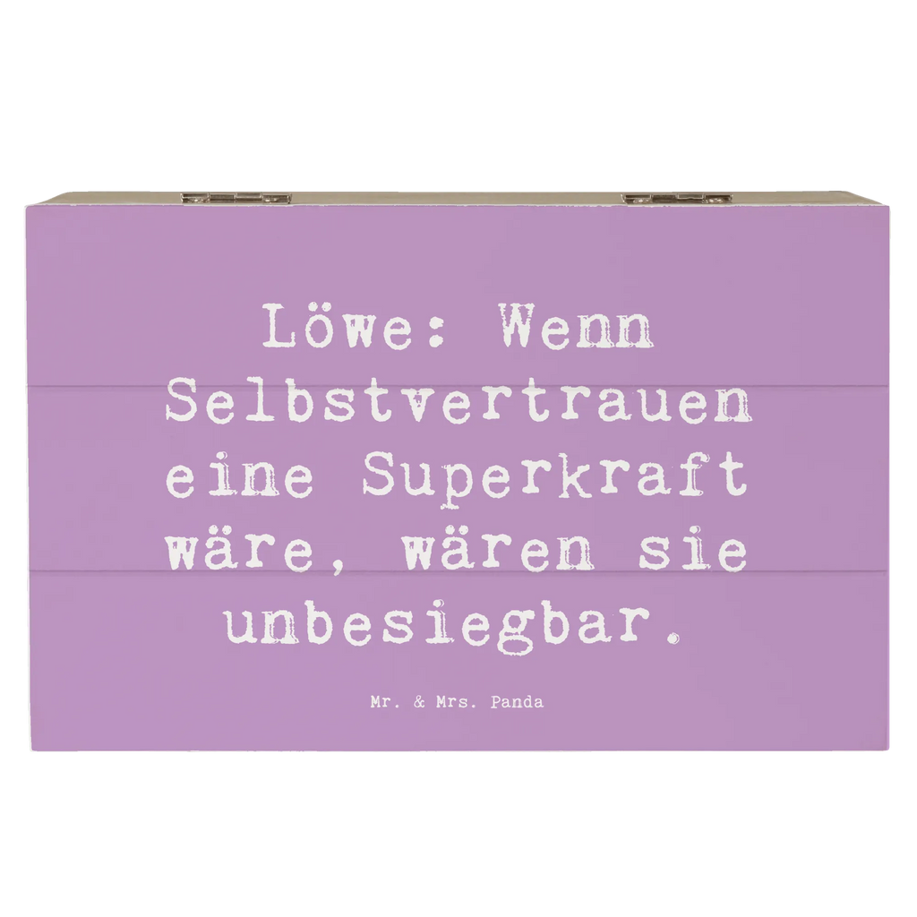 Holzkiste Spruch Löwe Superkraft Geschenkbox, Holzkiste, Dekokiste, Geschenkdose, Aufbewahrungsbox, Truhe, XXL, Erinnerungsbox, Erinnerungskiste, Schatzkiste, Kiste, Schatulle, Tierkreiszeichen, Sternzeichen, Horoskop, Astrologie, Aszendent