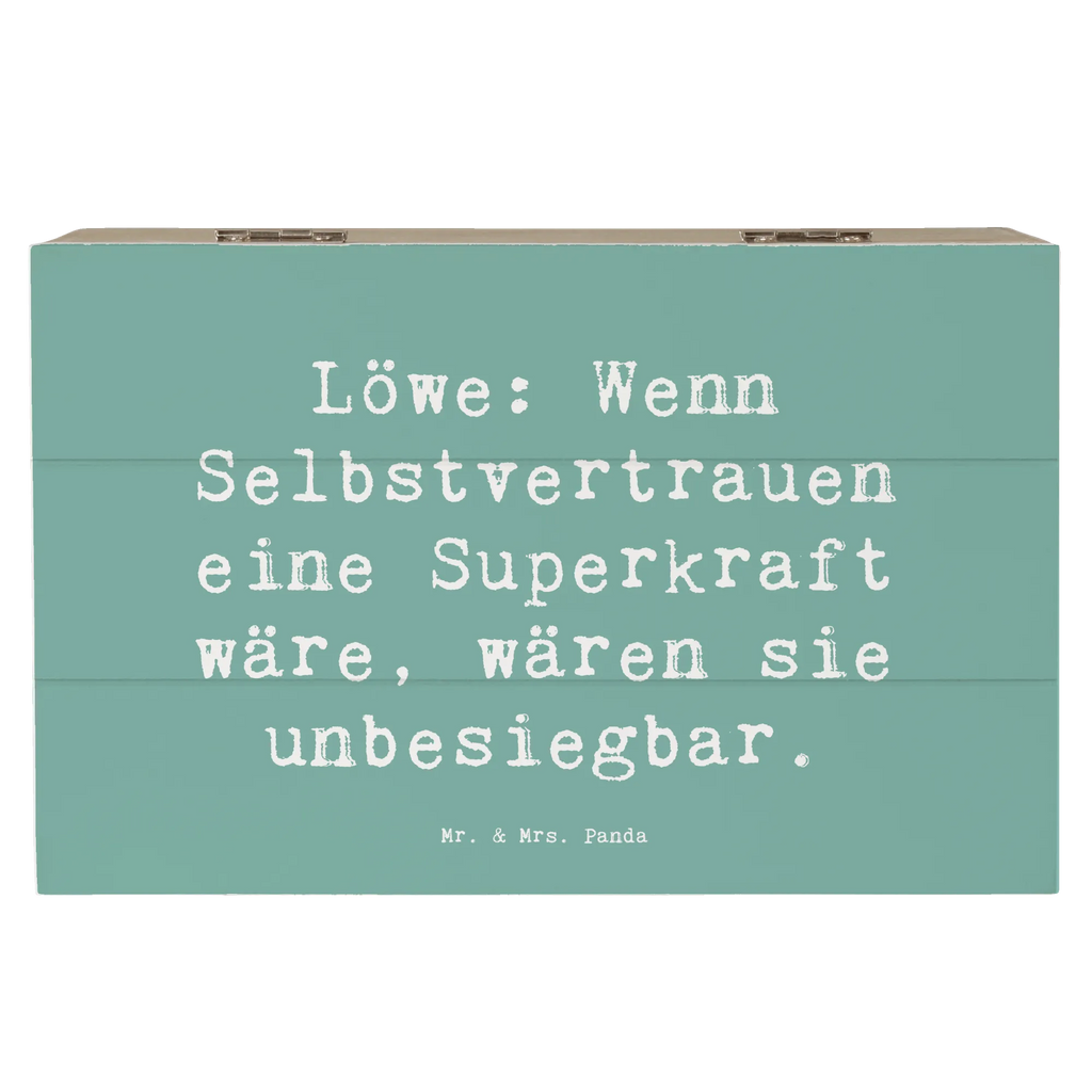 Holzkiste Spruch Löwe Superkraft Geschenkbox, Holzkiste, Dekokiste, Geschenkdose, Aufbewahrungsbox, Truhe, XXL, Erinnerungsbox, Erinnerungskiste, Schatzkiste, Kiste, Schatulle, Tierkreiszeichen, Sternzeichen, Horoskop, Astrologie, Aszendent