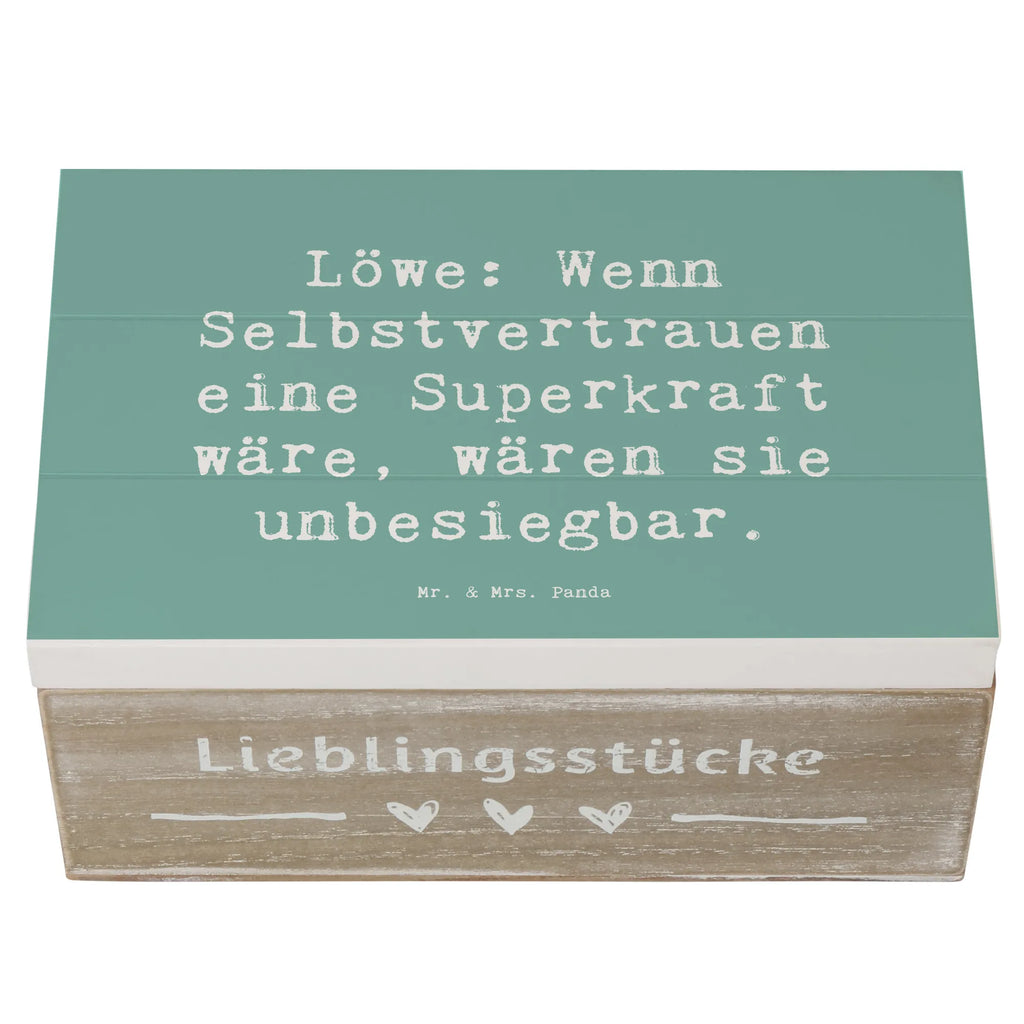 Holzkiste Spruch Löwe Superkraft Geschenkbox, Holzkiste, Dekokiste, Geschenkdose, Aufbewahrungsbox, Truhe, XXL, Erinnerungsbox, Erinnerungskiste, Schatzkiste, Kiste, Schatulle, Tierkreiszeichen, Sternzeichen, Horoskop, Astrologie, Aszendent