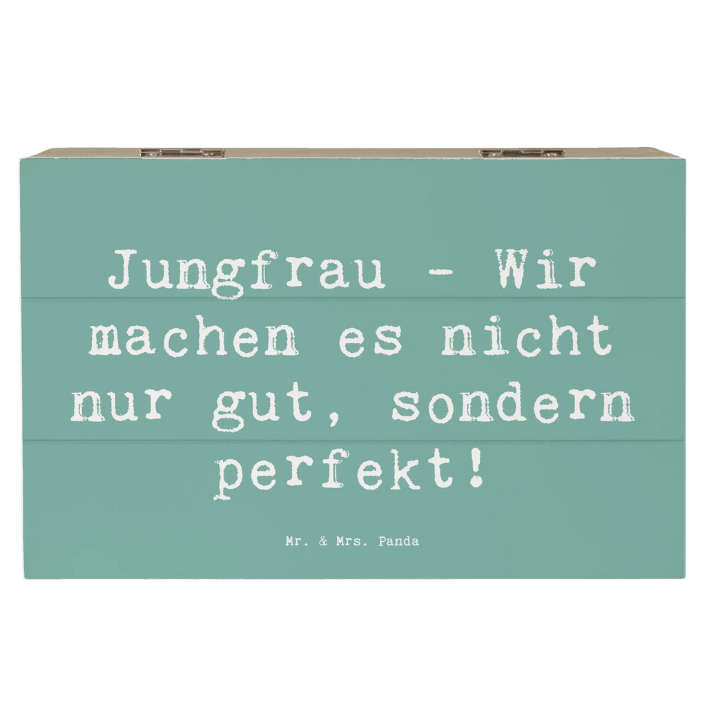 Holzkiste Spruch Jungfrau Perfektion Schatzkiste, Truhe, XXL, Geschenkdose, Erinnerungsbox, Schatulle, Holzkiste, Geschenkbox, Dekokiste, Erinnerungskiste, Kiste, Aufbewahrungsbox, Tierkreiszeichen, Sternzeichen, Horoskop, Astrologie, Aszendent