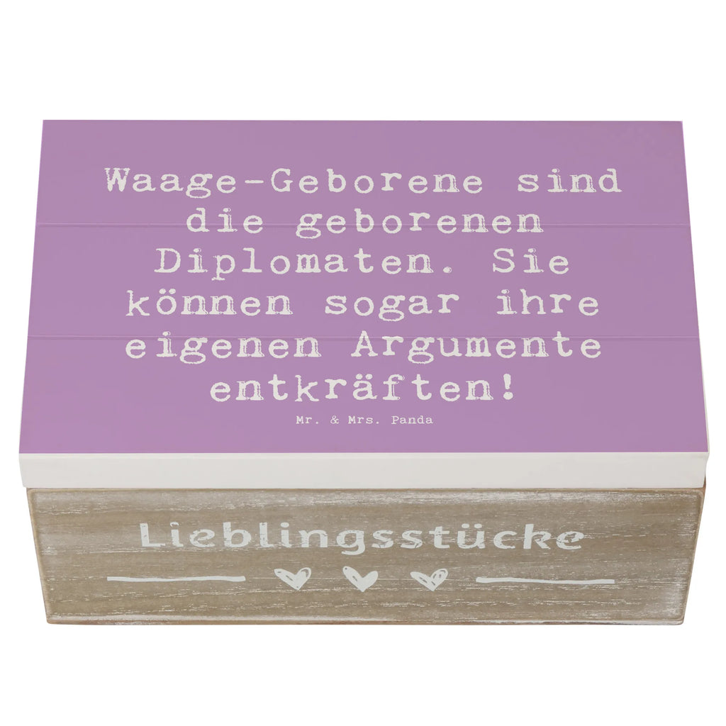 Holzkiste Spruch Diplomatische Waage XXL, Geschenkbox, Geschenkdose, Erinnerungskiste, Kiste, Aufbewahrungsbox, Truhe, Dekokiste, Schatzkiste, Erinnerungsbox, Schatulle, Holzkiste, Tierkreiszeichen, Sternzeichen, Horoskop, Astrologie, Aszendent