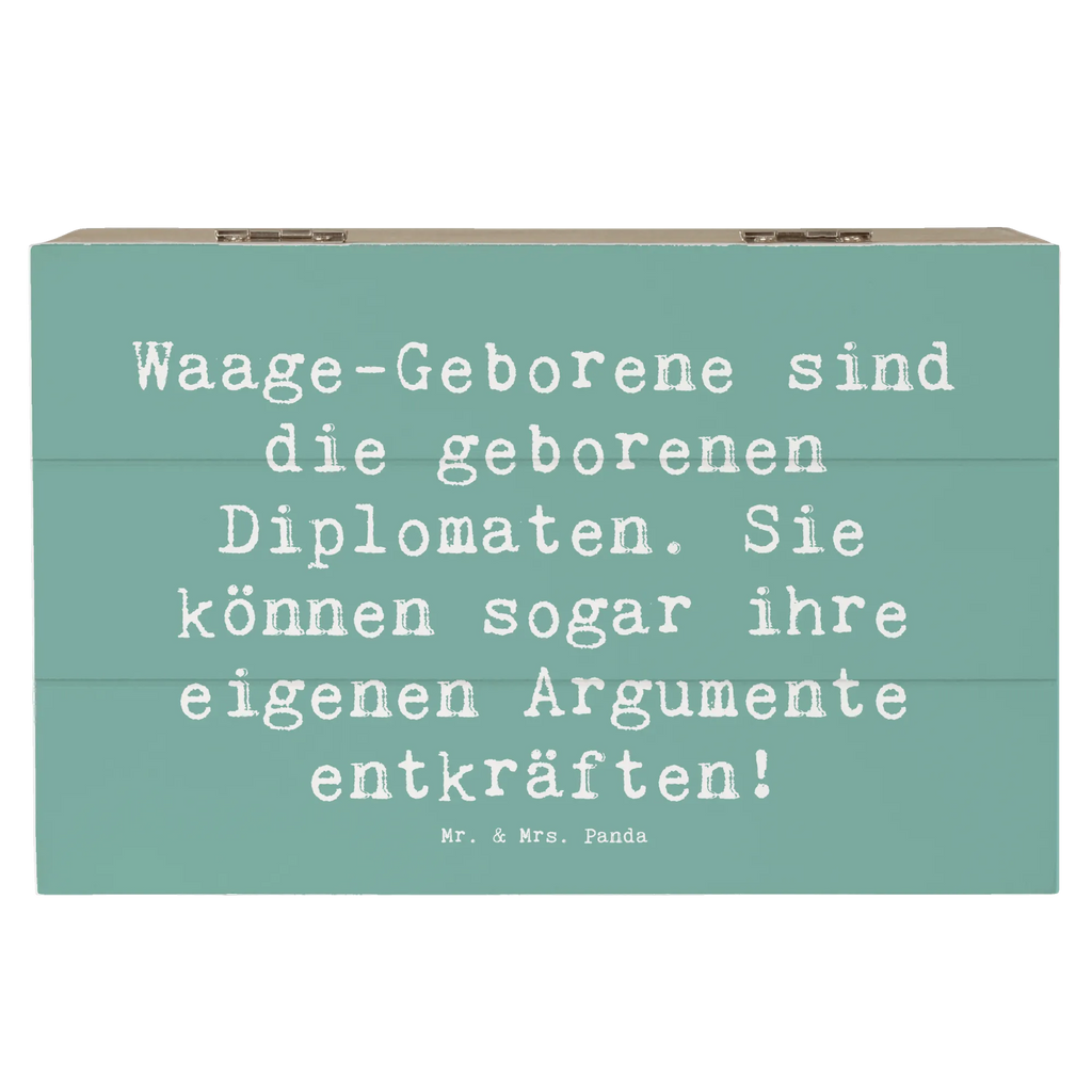 Holzkiste Spruch Diplomatische Waage XXL, Geschenkbox, Geschenkdose, Erinnerungskiste, Kiste, Aufbewahrungsbox, Truhe, Dekokiste, Schatzkiste, Erinnerungsbox, Schatulle, Holzkiste, Tierkreiszeichen, Sternzeichen, Horoskop, Astrologie, Aszendent