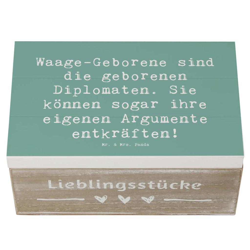 Holzkiste Spruch Diplomatische Waage XXL, Geschenkbox, Geschenkdose, Erinnerungskiste, Kiste, Aufbewahrungsbox, Truhe, Dekokiste, Schatzkiste, Erinnerungsbox, Schatulle, Holzkiste, Tierkreiszeichen, Sternzeichen, Horoskop, Astrologie, Aszendent
