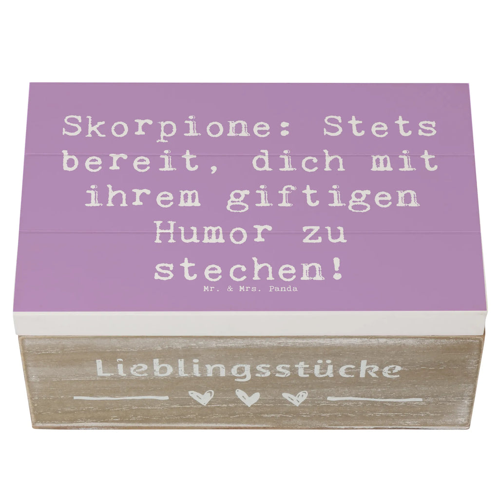 Holzkiste Spruch Skorpion Humor Aufbewahrungsbox, Schatulle, Truhe, Erinnerungskiste, Erinnerungsbox, Dekokiste, Schatzkiste, Kiste, XXL, Geschenkdose, Holzkiste, Geschenkbox, Tierkreiszeichen, Sternzeichen, Horoskop, Astrologie, Aszendent