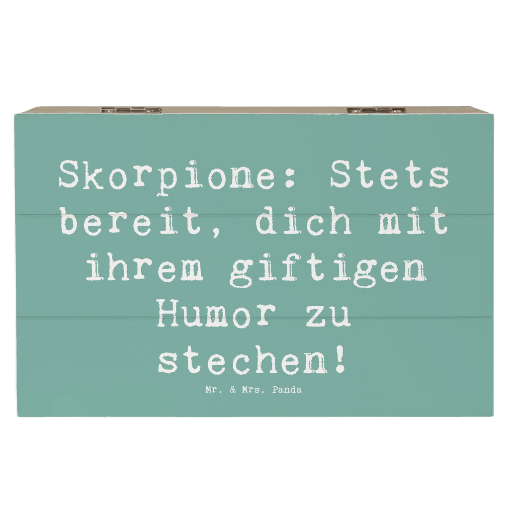 Holzkiste Spruch Skorpion Humor Aufbewahrungsbox, Schatulle, Truhe, Erinnerungskiste, Erinnerungsbox, Dekokiste, Schatzkiste, Kiste, XXL, Geschenkdose, Holzkiste, Geschenkbox, Tierkreiszeichen, Sternzeichen, Horoskop, Astrologie, Aszendent