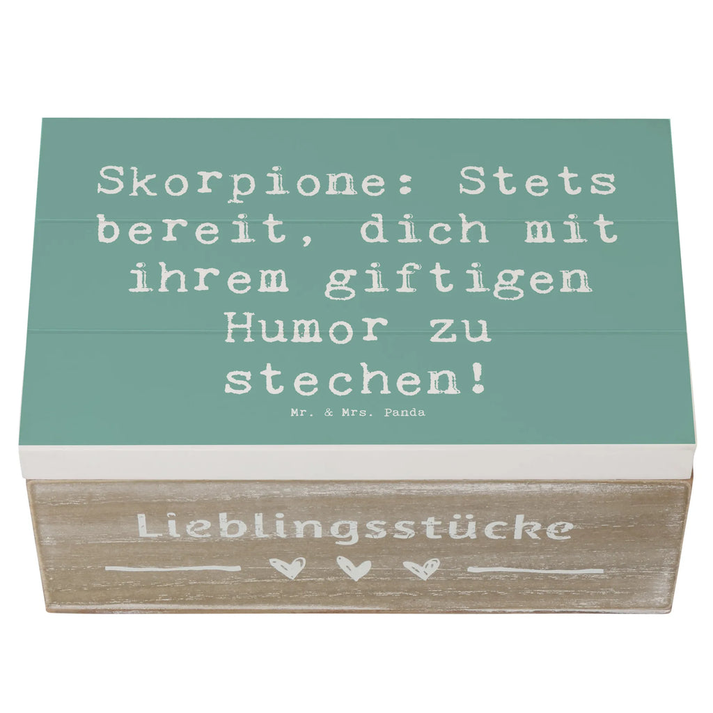 Holzkiste Spruch Skorpion Humor Aufbewahrungsbox, Schatulle, Truhe, Erinnerungskiste, Erinnerungsbox, Dekokiste, Schatzkiste, Kiste, XXL, Geschenkdose, Holzkiste, Geschenkbox, Tierkreiszeichen, Sternzeichen, Horoskop, Astrologie, Aszendent