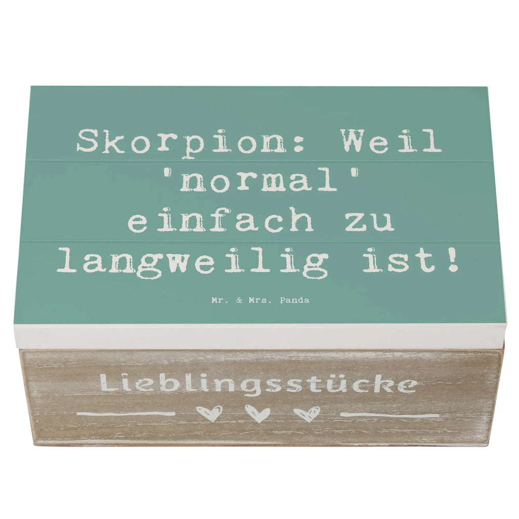 Holzkiste Spruch Skorpion Unikat Holzkiste, Geschenkdose, Geschenkbox, Schatzkiste, Dekokiste, Erinnerungsbox, Kiste, Schatulle, Aufbewahrungsbox, Erinnerungskiste, Truhe, XXL, Tierkreiszeichen, Sternzeichen, Horoskop, Astrologie, Aszendent