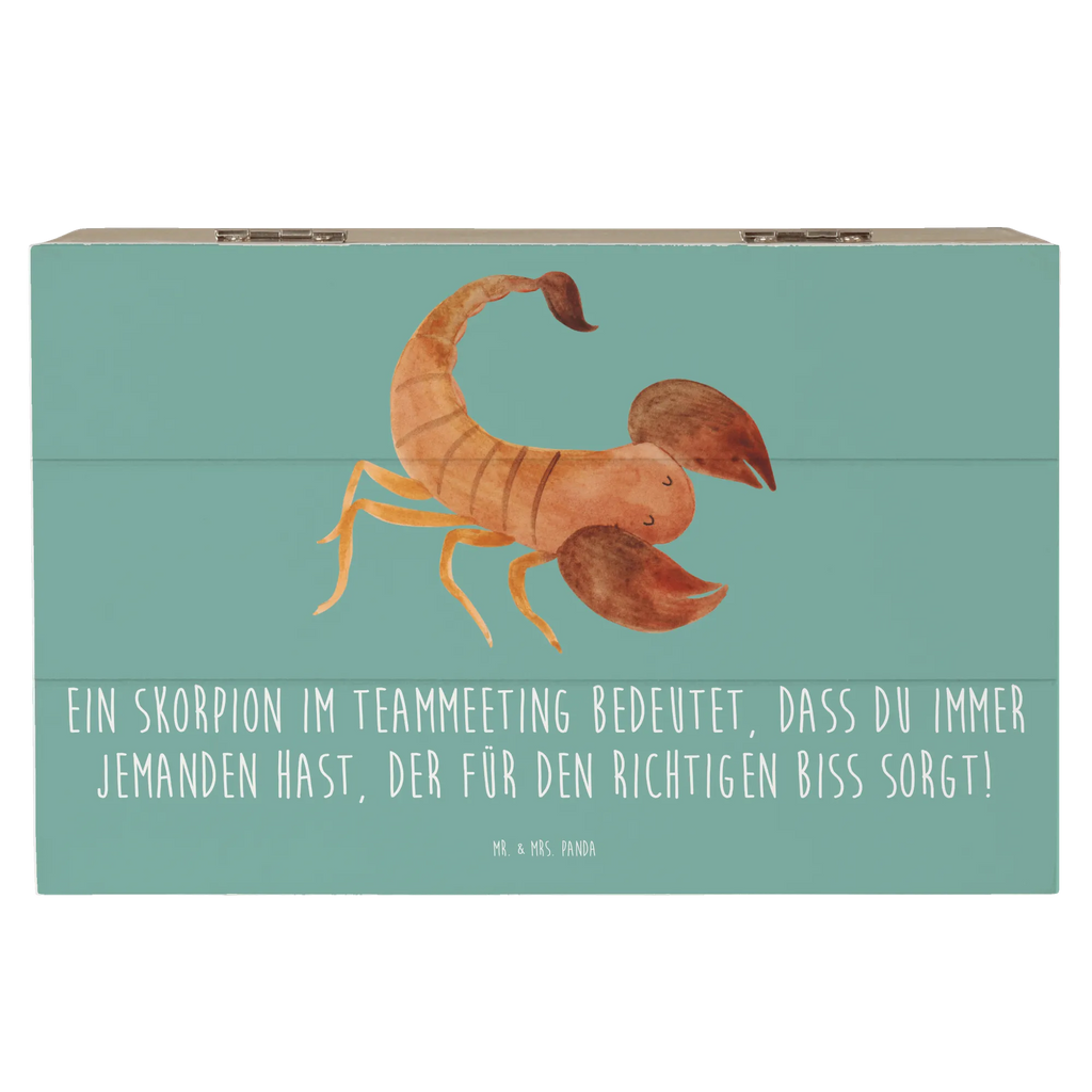 Wooden chest Ein Skorpion im Teammeeting bedeutet, dass du immer jemanden hast, der für den richtigen Biss sorgt! Geschenkbox, Aufbewahrungsbox, Kiste, Truhe, XXL, Schatulle, Erinnerungsbox, Holzkiste, Dekokiste, Geschenkdose, Schatzkiste, Erinnerungskiste, Tierkreiszeichen, Sternzeichen, Horoskop, Astrologie, Aszendent