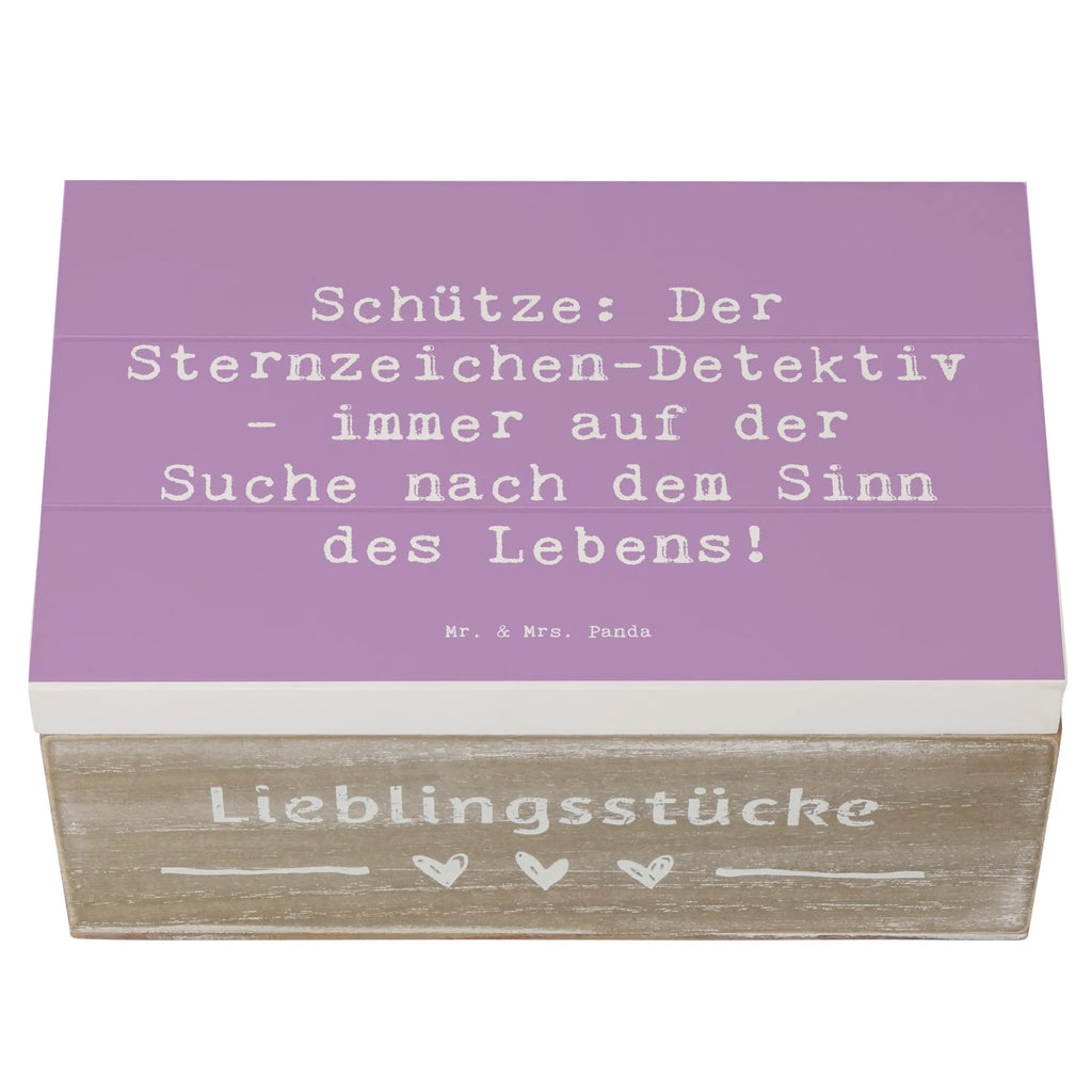 Holzkiste Spruch Schützenblick Schatzkiste, Aufbewahrungsbox, Geschenkdose, Truhe, Geschenkbox, Holzkiste, Schatulle, XXL, Kiste, Erinnerungsbox, Erinnerungskiste, Dekokiste, Tierkreiszeichen, Sternzeichen, Horoskop, Astrologie, Aszendent