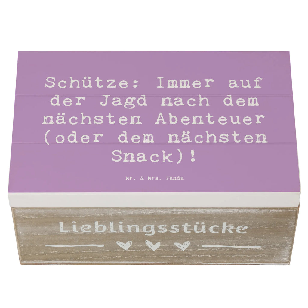 Holzkiste Spruch Abenteuer Schütze Schatzkiste, Dekokiste, Geschenkdose, Erinnerungskiste, Aufbewahrungsbox, Truhe, Holzkiste, Schatulle, Erinnerungsbox, Geschenkbox, Kiste, XXL, Tierkreiszeichen, Sternzeichen, Horoskop, Astrologie, Aszendent