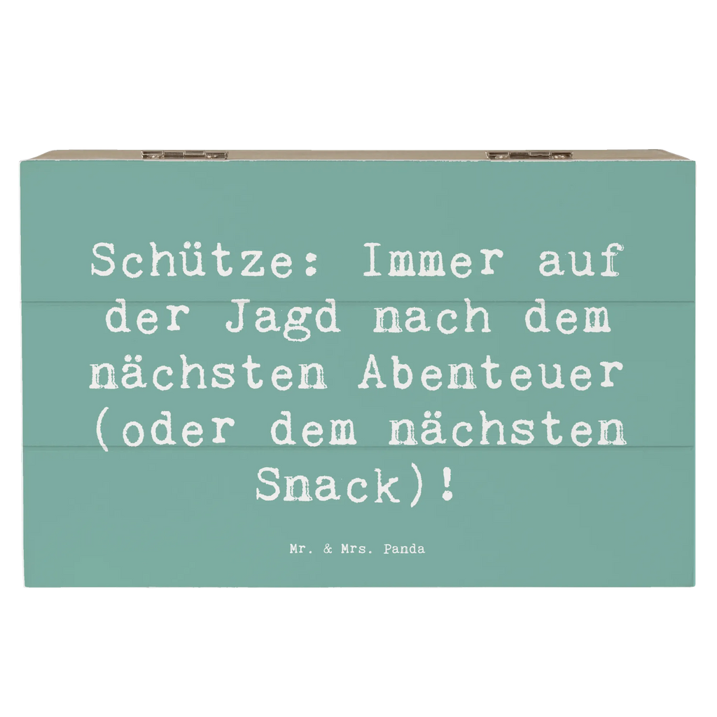 Holzkiste Spruch Abenteuer Schütze Schatzkiste, Dekokiste, Geschenkdose, Erinnerungskiste, Aufbewahrungsbox, Truhe, Holzkiste, Schatulle, Erinnerungsbox, Geschenkbox, Kiste, XXL, Tierkreiszeichen, Sternzeichen, Horoskop, Astrologie, Aszendent